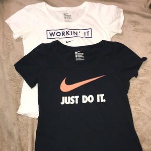 Two Nike tee shirts